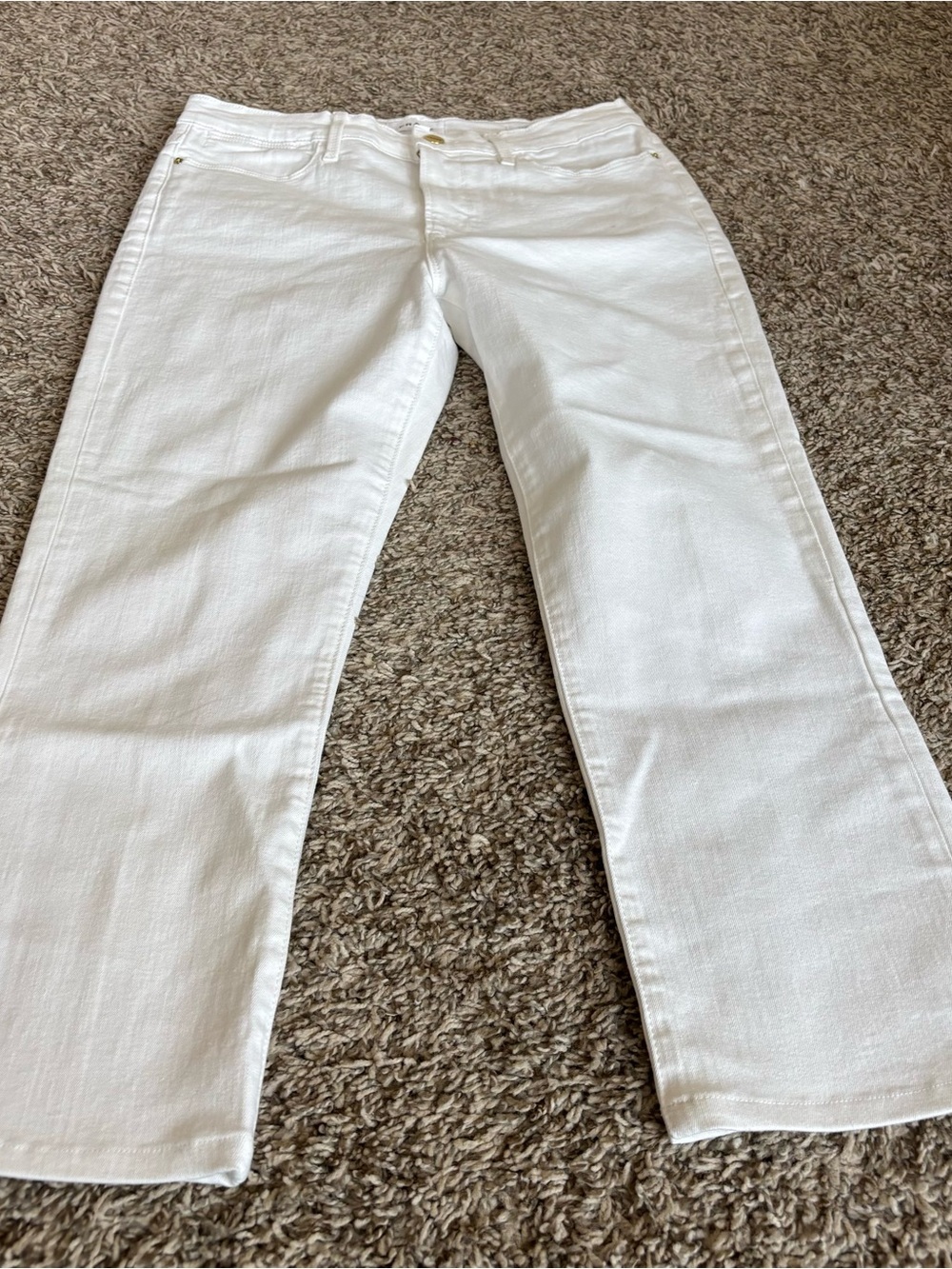 Classic White Women's Jeans FRAME white sz 30 le hight straight nwot